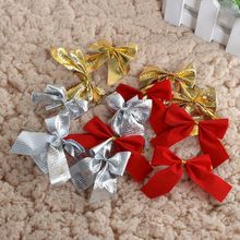 Pretty Bow Xmas Ornament Christmas Tree Decoration Festival Party Home Bowknots Baubles Baubles New Year Decoration 12PCS 2024 - buy cheap