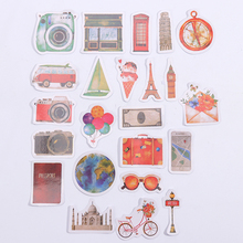46Sheets Decorative Stationery Stickers One Person Travel Scrapbooking DIY Diary Album Stick Children'S Cartoon Stickers 2024 - buy cheap