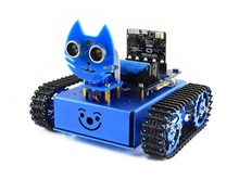 Waveshare KitiBot starter kit de construcción de robot rastreado para micro: bit (no micro: bit) Características de línea de seguimiento de obstáculos, evitando etc 2024 - compra barato