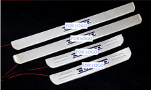 With Blue LED light High quality stainless steel Scuff Plate/Door Sill For KIA Cerato/Forte 2009 2010 2011 2012 2024 - buy cheap