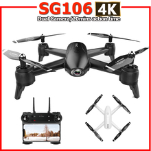 Novo drone controle remoto sg106 com câmera hd 4k, quadricóptero com controle remoto, 22 tempos de ação 2024 - compre barato