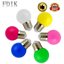 Decoration Colorful LED Globle Bulb E27 220V SMD2835 Energy Saving LED Light Bulb Lamp For New Year Chrismas Wedding Light 1W 3W