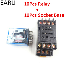 Электронное Микро Мини электромагнитное реле MY4NJ, 5 А, 14 контактов, катушка 4DPDT с цоколем PYF14A, 12 В постоянного тока, 24 В переменного тока, 220 В, 10 комплектов 2024 - купить недорого