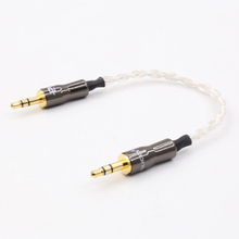 5N OCC pure copper silver plated cable 3.5mm Male To Male Audio Cable Adapter For Amplifier Decoder DAC 2024 - buy cheap