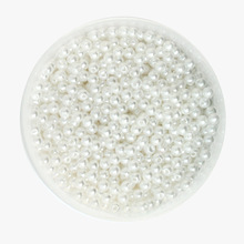 Cuentas de plástico acrílico de Color blanco, gran oferta Perlas de imitación redondas, 4/6/8/10mm, apto para fabricación de joyas DIY 2024 - compra barato