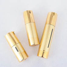 12pcs x 15ml 30ml 50ml Top Quality Empty Gold Airless Pump Cosmetic Bottles Cream Containers 1OZ Refillable Vacuum Pump Vessel 2024 - buy cheap