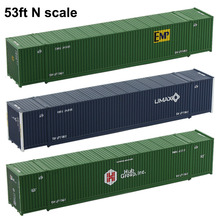 53ft Containers 1:150 Shipping Container Freight Car N Scale Model Trains Lot C15009 Railway Modeling 2024 - buy cheap