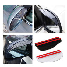 2pcs Universal Rainproof Blades Car Rearview Mirror Rain Shade Rain Eyebrow Sticker Car Accessories 2024 - buy cheap