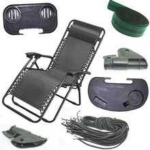 Espreguiçadeira portátil dobrável zero gravity, cadeira reclinável para jardim, praia, acampamento ao ar livre, plataforma de sol 2024 - compre barato
