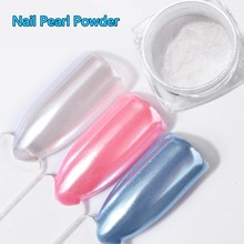 2G/Box DIY Diamond Mermaid Pearl Mermaid Matte White Nail Art Glitter Chrome Powder Dust For UV Gel 2024 - buy cheap