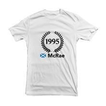 Car T-Shirt Colin Mcrae 1995 Wrc Championship White Mens T Shirts Fashion 2019 Men Harajuku Hip Hop Brand Mens Tees 2024 - buy cheap