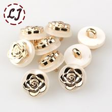 Free shipping new fashion button 10pcs/lot combined buttons  white round zinc alloy button T-shirt  buttons sewing accessories 2024 - buy cheap