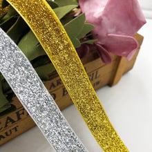 5/8" 10y Mix Color Solid Color Glitter Velvet Ribbon Wedding Party Supply Decor Crafts 2024 - buy cheap