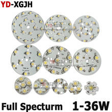 Hot 2pcs High Power LED Chip Full Spectrum Grow Light Lamp 1W 380 - 840nm COB Beads for Indoor Plant Growth with  1-36W PCB 2024 - buy cheap