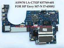 High quality laptop Motherboard for HP Envy M7-N 837769-601 ASW70 LA-C752P SR2EZ I7-6500U DDR3L GT940M 100% Fully Tested 2024 - buy cheap