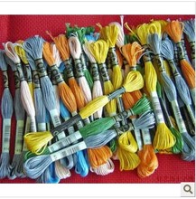 8 meter Length 6 Strands Cross Stitch Thread Floss / Embroidery Thread Floss--Similar DMC 1Lot= 100 Skein 2024 - buy cheap