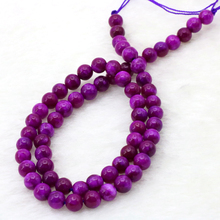 Sugilite round chalcedony 6mm loose beads 15" DIY stone can be used to make bracelets necklace women jewelry 2024 - buy cheap