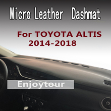 For TOYOTA COROLLA ALTIS 2014-2018 micro leather dashmat dashboard cover prevent sunlight pads dash mat 2015 2016 2017 LHD+RHD 2024 - buy cheap