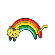 Rainbow tail cat Pin 2024 - buy cheap