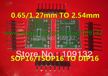 10 шт. TSSOP16 SSOP16 soop16 SO16 SOIC16 поворотный разъем 1,27 мм/0,65 мм IC адаптер розетка/адаптер пластина/печатная плата + штырьковый разъем 2024 - купить недорого