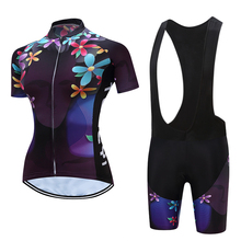 Женская одежда для велоспорта, лето 2020, короткий рукав, дорожный велосипед, Джерси, набор, женская велосипедная одежда, MTB рубашки, Женский костюм mallot, одежда 2024 - купить недорого