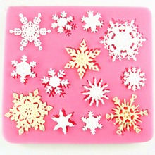 3D Christmas Snowflake Molds Silicone Chocolate Mold Candy Cookie Fondant Cake Decorating Tools Kitchen Baking Cake Tools Q225 2024 - buy cheap