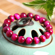 Pulsera de cuentas de ojo de tigre rojo rosa hecha a mano para mujer, brazalete de cuentas de piedra Natural, accesorios de joyería de moda 2024 - compra barato