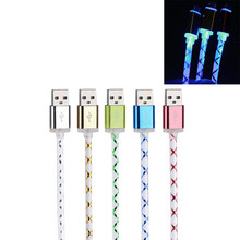Micro usb 2a cable with led light 2024 - compre barato