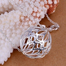 P124 Free Shipping silver plated Necklace, 925 fashion silver jewelry Fashion Pendant /IGIQRULZ IGIQRULZ 2024 - buy cheap