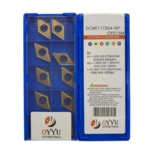 OYYU DCMT 11T304 11T308 DCMT11T304-GP DCMT11T308-GP OY515M Carbide Insert Process Stainless Steel Lathe Tools CNC free shipping 2024 - buy cheap