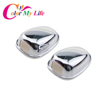 Color My Life ABS Chrome Car Water Spray Wiper Nozzle Cover Sequins Stickers for Peugeot 2008 2014 2015 2016 2017 Accessories 2024 - buy cheap