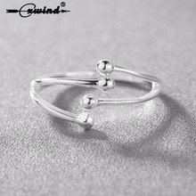 Cxwind Новое регулируемое геометрическое двойное кольцо для бала для женщин Открытый кулак шарнир бусины кольца для женщин femme 2024 - купить недорого