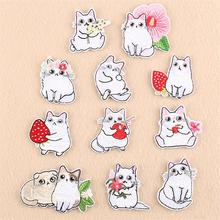 New Arrival 10 pcs cute animals Embroidered patches iron on Motif Cartoon Applique decor repair badges hat bag shoe accessory 2024 - buy cheap