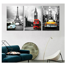 Kufwkey Embroidery Diamond Painting 3Pieces"Paris Tower New York City"diamant painting diamond picture Car/Landscape wall decor 2024 - buy cheap