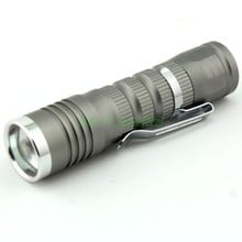 Mini  Q5 3 Modes 300 Lumens Zoomable Led Flashlight Torch (AAA/14500) - Gray 2024 - buy cheap