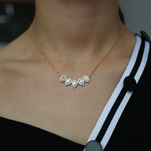 Подарок на свадьбу, помолвку, сверкающее Сверкающее прозрачное ожерелье с фианитами в форме капли, уникальное модное Ювелирное Украшение, женское ожерелье с кристаллами для невесты 2024 - купить недорого