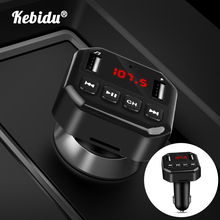 Kebidu Bluetooth 4.2 Phone Charger Car Kit Handsfree Wireless FM Transmitter 3.1A Quick Charge Dual USB Charger Car MP3 Player 2024 - buy cheap