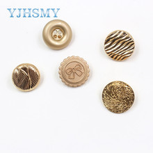 Yjhsmy visual, 10 tamanhos 25/22mm, botões de metal de alta qualidade, cardigãs e botões de casaco, material diy acessórios de vestuário 2024 - compre barato