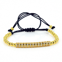 Anil Arjandas Men Bracelets Beads Micro CZ Beads Braiding Macrame Jewelry Bracelets For Women Pulseira Feminina 2024 - buy cheap