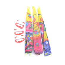 Nylon Rainbow Butterfly Kite Outdoor Foldable Children's Kite Stunt Kite Surf with 50M Control Bar and Line Random Color 90*50cm 2024 - купить недорого