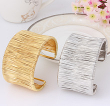 Vinnie Design Jewelry Fashion Gold  Silver Color Wide Opened Cuff Bracelets & Bangles Love Bangle Bracelet Women Men Pulseira 2024 - buy cheap