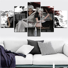 Home Decoration Hd Prints Painting 5 Panel Gintama Pictures Animation Wall Art Modular Canvas Poster Modern Bedside Background 2024 - buy cheap