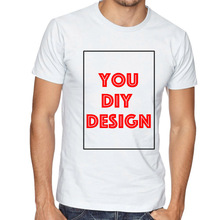 Индивидуальные футболки с принтом вашего собственного дизайна DIY Фото текст логотипа высокого качества Команды Футболки для компании отправить в течение 3 дней 200 г хлопок топы 2024 - купить недорого