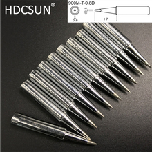 HDCSUN 900M-T-0.8D Soldering iron tip 936D solder iron 900M-T-0.8D  for  Saike aoyue yihua 936 852d+ 909D solder iron tip 2024 - buy cheap