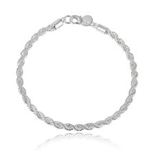 Pulsera bonita de cuerda de plata de color elegante, joyería de alta calidad, H207, venta al por mayor 2024 - compra barato