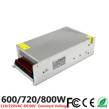 10A 600W 12A 720W 13.3A 800W LED Light Belt Driver Switching Power Supply 110 220V AC-DC 60V Transformer Monitoring CCTV CNC 2024 - buy cheap