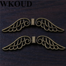 10pcs Antique Bronze Color Angel wings Charm Connector Retro Earrings Necklace DIY Jewelry Handicraft Making 53*10mm A130 2024 - buy cheap