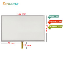 2pcs 7 inch 4 wire 162mm*97mm Resistive Touch Screen Digitizer GPS navigator Car navigation DVD Touch panel Glass Free shipping 2024 - buy cheap