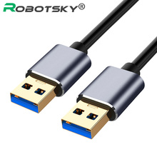 Дата-кабель USB Type A (штекер)/USB Type A (штекер), 0,5/1/1,5 м, USB 3.0, высокая скорость передачи данных, удлинительный кабель, для ПК, жестких дисков, веб-камер 2024 - купить недорого
