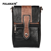 FULAIKATE 6.3" Universal Shoulder Strap Bag for iPhone 8 Plus Contrast Color Case Waist Pouch for iPhone 7 Plus Portable Pocket 2024 - buy cheap